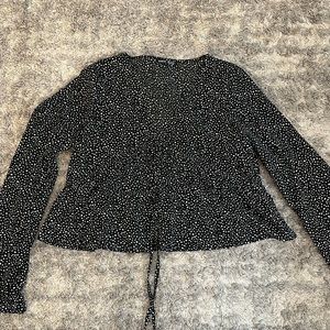 long Sleeve Peplum Top